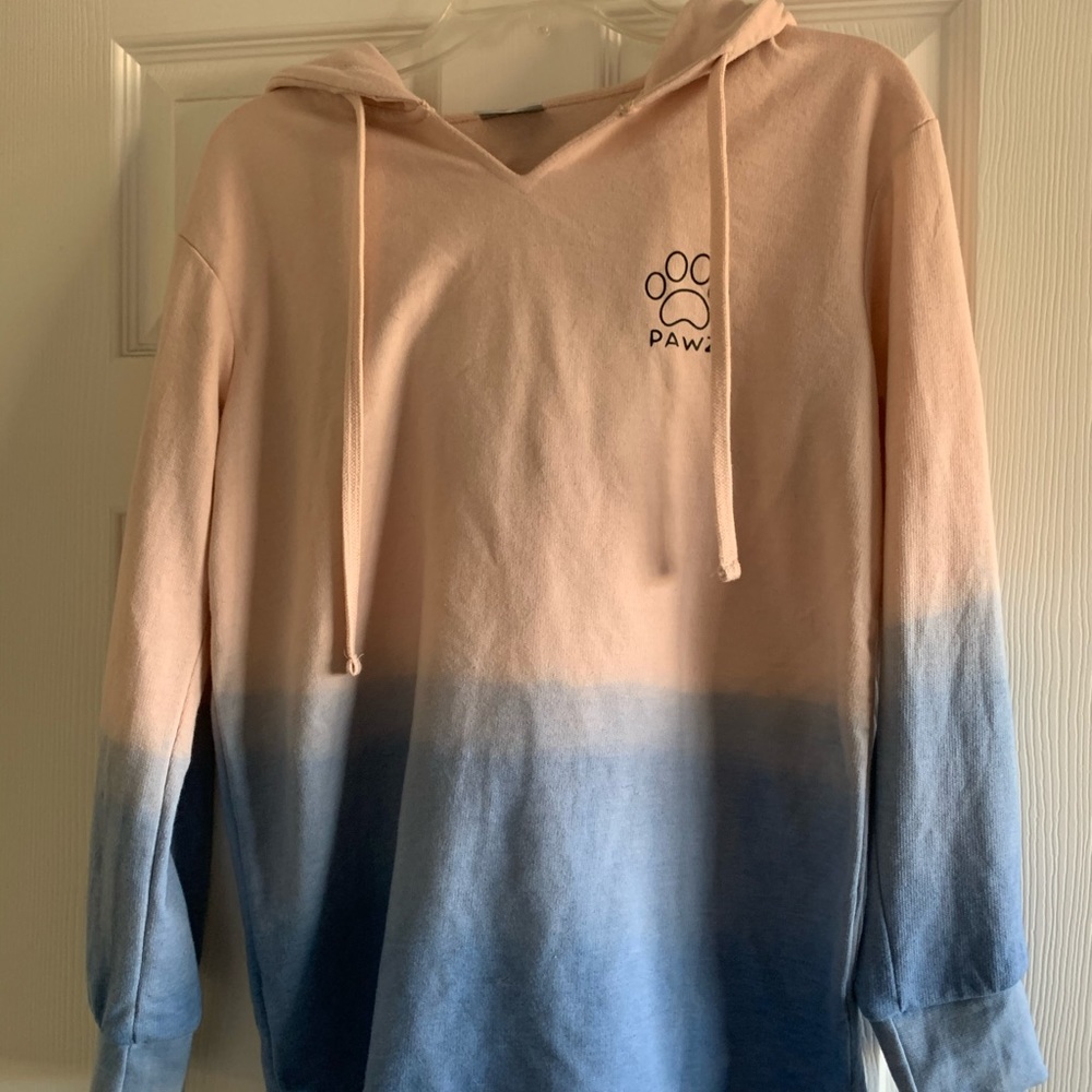 PAWZ Never Worn Pink/Blue Ombré Hoodie